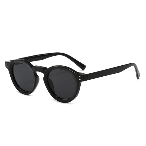 Gafas De Sol Redondas Retro Montura PC Lentes AC Protección UV400 Gafas Geométricas Vintage Para Conducir Moda Aire Libre Unisex Clásico