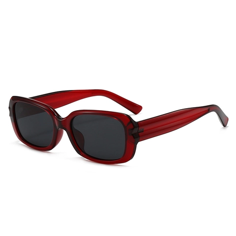 Lunettes De Soleil Rectangulaires Vintage Monture PC Verre AC Protection UV Mode Petites Lunettes Pour Femmes Trendy