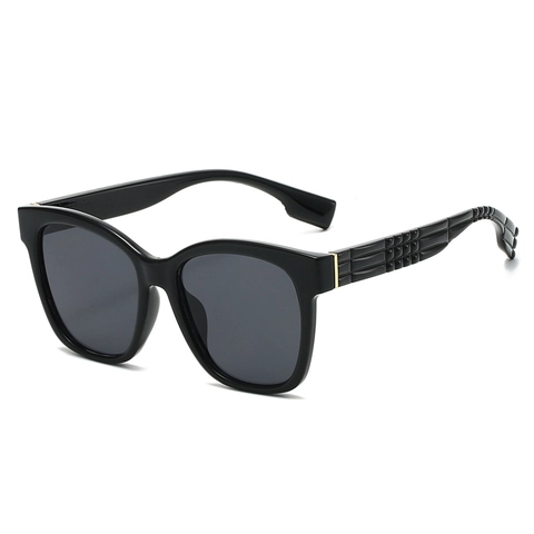 Mode Übergroße Quadratische Sonnenbrille Für Damen Herren PC Rahmen AC Linse UV400 Schutz Vintage Trendy Brille Strukturierte Bügel