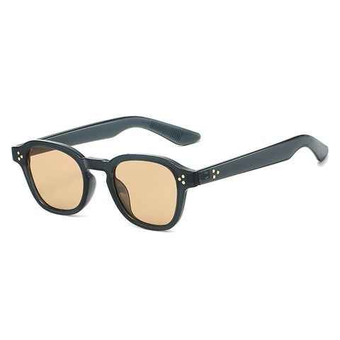 Retro Oval Sunglasses PC Frame UV400 Protection Small Frame Vintage Y2K Street Style For Men Women Metal Rivet