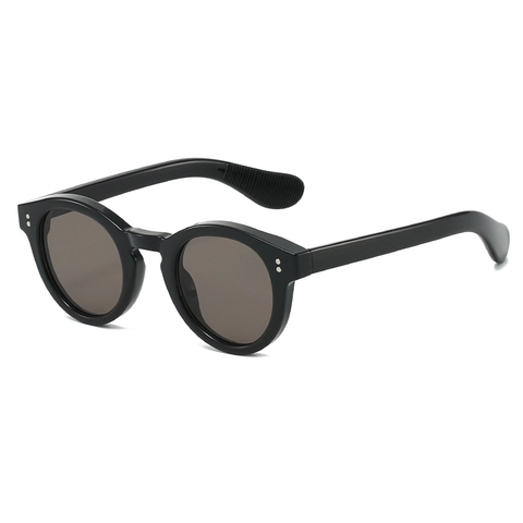 Vintage Runde Sonnenbrille UV400 Schutz PC Rahmen Mode Niete Dekor Retro Outdoor Brillen Unisex