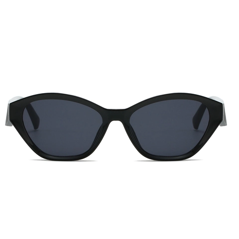 Occhiali Da Sole Cat Eye Montatura PC Protezione UV400 Decorazione Triangolare In Metallo Moda Geometrica Per Donne
