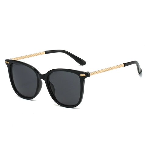Fashion Cat Eye Sunglasses UV400 Protection Trendy Oversized PC Metal For Square Round Face Unisex