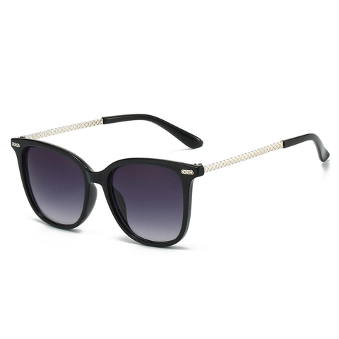 Fashion Cat Eye Sunglasses UV400 Protection Trendy Oversized PC Metal For Square Round Face Unisex