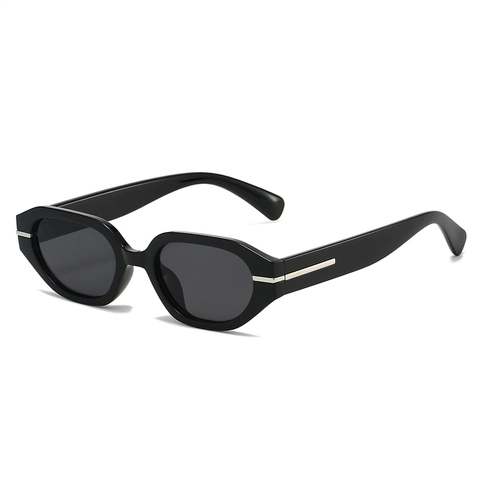 Gafas De Sol De Marco Pequeño Irregular UV400 Retro Moderno Cuadrado Ovalado Decoración Metálica Unisex Streetwear Ins