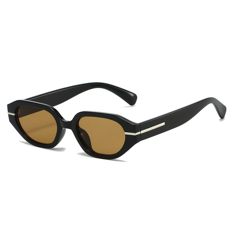 Gafas De Sol De Marco Pequeño Irregular UV400 Retro Moderno Cuadrado Ovalado Decoración Metálica Unisex Streetwear Ins