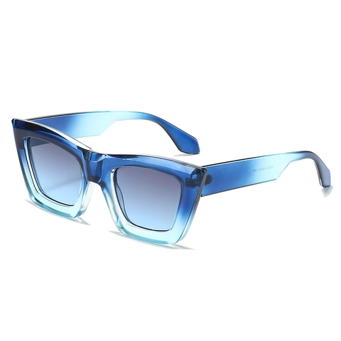 Mode Quadratischer Rahmen Sonnenbrille Retro Verlauf PC Linse UV400 Schutz Vintage Brillen Für Herren Und Damen