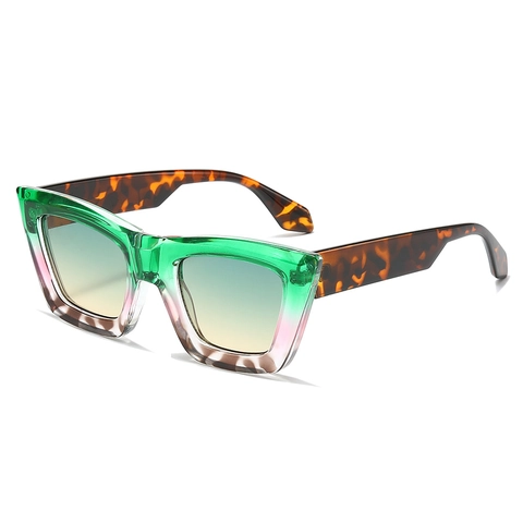 Mode Quadratischer Rahmen Sonnenbrille Retro Verlauf PC Linse UV400 Schutz Vintage Brillen Für Herren Und Damen