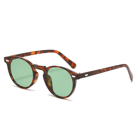 Retro Round Sunglasses PC Frame UV400 Protection Rivet Decor Vintage Classic Eyewear For Men Women Outdoor Travel