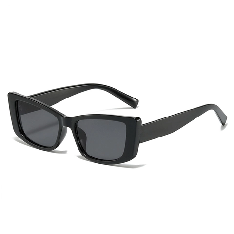 Gafas De Sol Rectangulares Retro Protección UV400 Montura PC Estampado Leopardo Y2K Gafas Cat-Eye De Moda Unisex