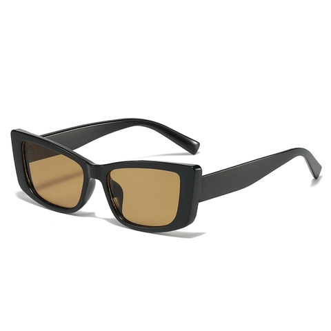 Gafas De Sol Rectangulares Retro Protección UV400 Montura PC Estampado Leopardo Y2K Gafas Cat-Eye De Moda Unisex