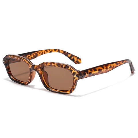 Retro Square Sunglasses UV400 Protection PC Frame Metal Rivet Decor Fashion Punk Eyewear For Men Women