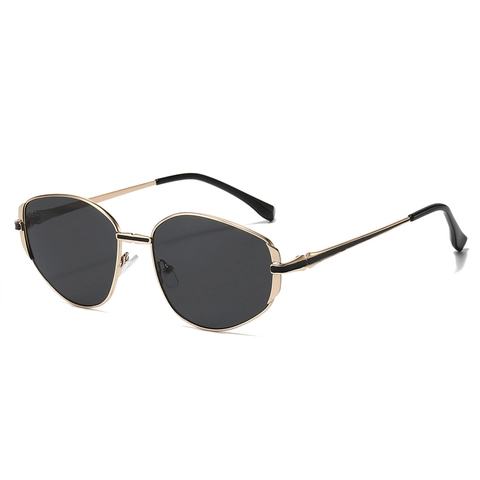Mode Polygoon Metalen Frame Zonnebril UV400 Bescherming Geometrische Retro Trendy Brillen Voor Mannen En Vrouwen Buiten Reizen