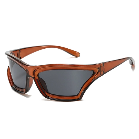 Sports Sunglasses PC Wrap Around Shield UV Protection Cyberpunk Retro Eyewear For Outdoor Cycling Driving Unisex