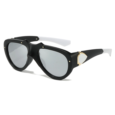 Retro Vlinder Kattenoog Zonnebril Dames PC Frame AC Lenzen UV400 Bescherming Oversized Mode Brillen Met Metalen Accent