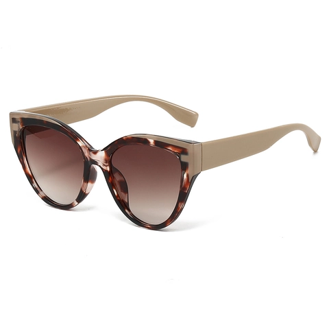 Occhiali Da Sole Occhio Di Gatto Per Donna Protezione UV400 Montatura PC Oversize Retro Moda Tendenza