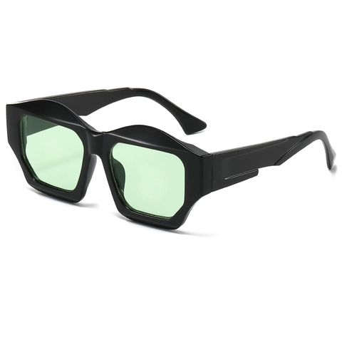 Gafas De Sol De Polígono Irregular Y Gafas Protección UV400 Moda PC Marco Ancho Vintage Grandes Exterior Hombre Mujer