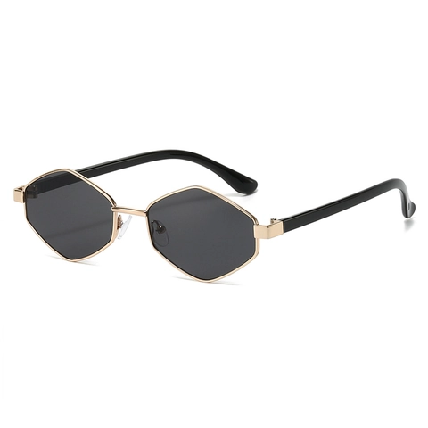 Hexagonal Sunglasses Metal Frame Polarized UV400 Protection Geometric Irregular Fashion Eyewear For Women