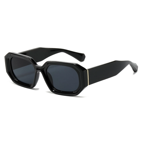 Occhiali Da Sole Esagonali Geometrici Retrò PC Montatura Spessa Protezione UV400 Moda Street Style Per Uomini Donne