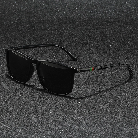 Square Frame Sunglasses UV400 Protection Retro Classic PC Frame TAC Lens Anti-Slip Arms For Men Women Outdoor Driving