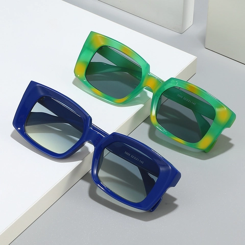 Square Frame Sunglasses Retro Thick PC Frame And PC Lenses UV400 Protection Vintage Fashion For Men Women Outdoor