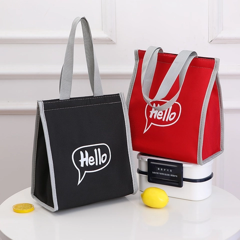 Borsa Pranzo Termica Contenitore Per Alimenti Tessuto Oxford Fodera In Alluminio Impermeabile Picnic Ufficio Scuola