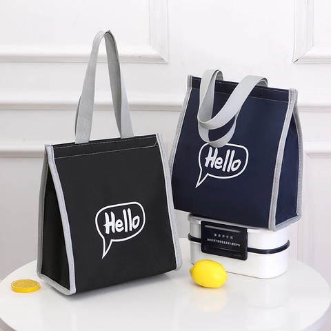 Borsa Pranzo Termica Contenitore Per Alimenti Tessuto Oxford Fodera In Alluminio Impermeabile Picnic Ufficio Scuola