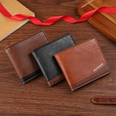 Herren Bifold Portemonnee PU Leder Multi Kartenfächer Business Casual Kurze Geldbörse Mit Reißverschlussfach