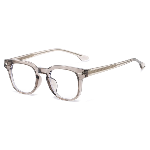 Retro Square Glasses Frame TR90 Blue Light Blocking Fashion Eyeglasses For Women Men Rivet Decor Stylish Optical Frame