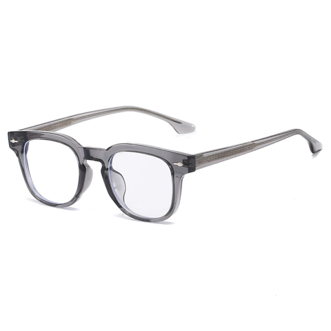 Retro Square Glasses Frame TR90 Blue Light Blocking Fashion Eyeglasses For Women Men Rivet Decor Stylish Optical Frame