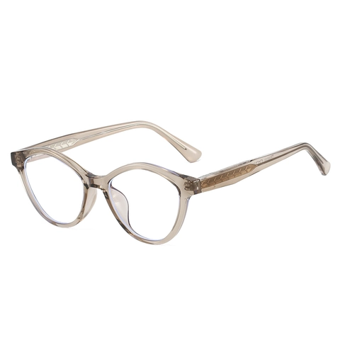 Montura Per Occhiali Da Vista Cat Eye Moda TR90 Acetato Anti Luce Blu Poligono Per Donne