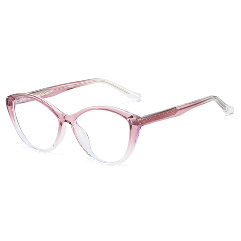 Montature Per Occhiali Da Vista Cat Eye Retro Da Donna Luce Blu Lenti Chiare PC E Metallo Moda