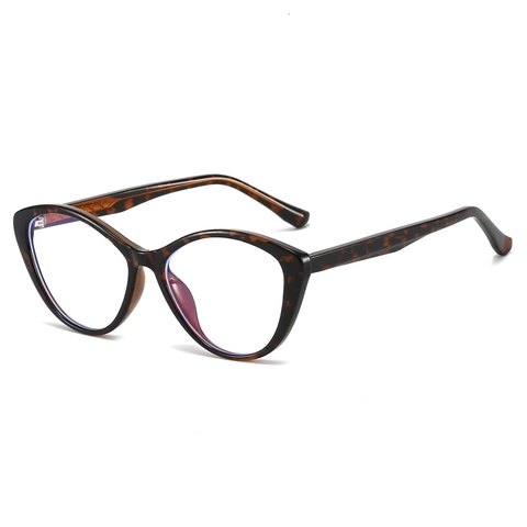 Montature Per Occhiali Da Vista Cat Eye Retro Da Donna Luce Blu Lenti Chiare PC E Metallo Moda