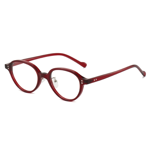 Retro Small Oval Glasses Frame TR90 Lightweight Optical Eyewear For Men Women Fashion Nerd Style Plane Eyeglasses