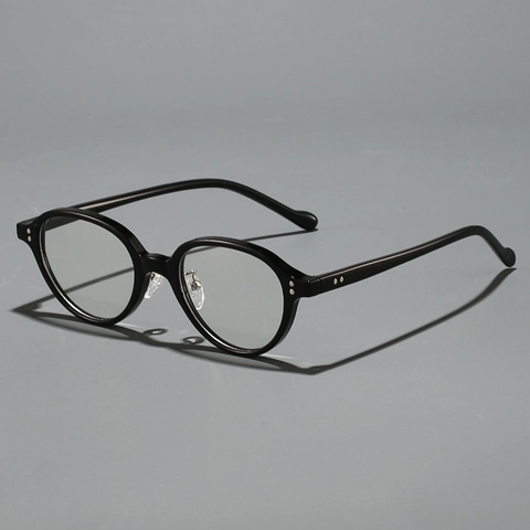 Retro Small Oval Glasses Frame TR90 Lightweight Optical Eyewear For Men Women Fashion Nerd Style Plane Eyeglasses