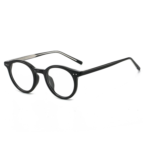 Montatura Per Occhiali Da Vista Rotondi Retrò TR90 Lenti Anti Luce Blu Occhiali Ovali Vintage Per Uomo E Donna