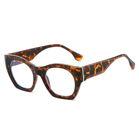Montatura Occhiali Ottici Gatto Materiale PC Anti Luce Blu Retro Grandi Occhiali Quadrati Decorativi Moda Donna