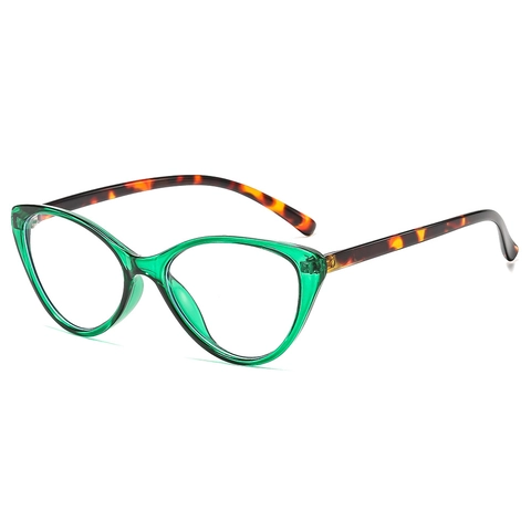 Mode Dames Cat Eye Blauw Licht Bril PC Montuur Resin Heldere Lenzen Vintage Anti Oogvermoeidheid Optische Bril