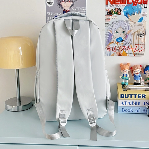 Zaino Casual In Nylon Grande Capacità Multi-Tasche Impermeabile Scuola Viaggio College Stile Coreano Per Donne Ragazze