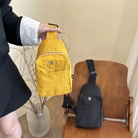 Borsa A Tracolla Nylon Leggero Resistente All'acqua Texture Gualcita Borsa Da Petto Sport Casual Viaggio Versatile