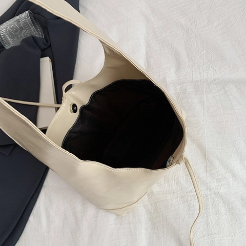 Borsa A Spalla Da Donna In Pelle PU Grande Capacità Decorazione Fiocco Hobo Tote Casual Pendolare