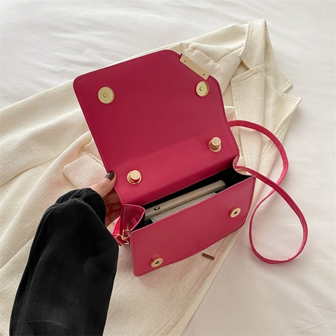 Borsa A Tracolla Trapuntata Geometrica Da Donna Piccola Borsa A Mano Quadrata In Pelle PU Minimalista Con Manico A Nodo