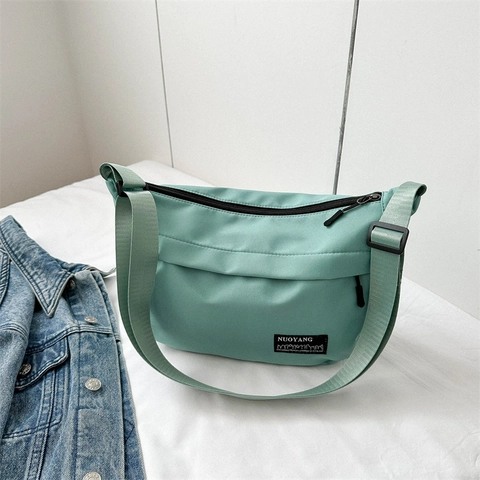 Borsa a Tracolla Donna Grande in Tessuto Oxford Stile Street Messenger Bag Borsa da Viaggio Casual Con Tracolla Regolabile