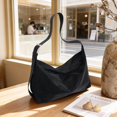 Dames Schoudertas Grote Capaciteit Mat PU Leer Minimalistische Tote Hobo Tas Verstelbare Riem Vintage Dagelijks
