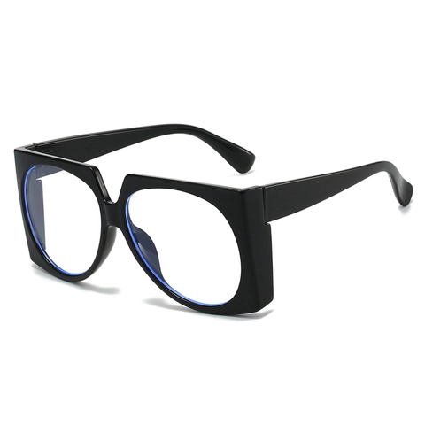 Occhiali Anti Luce Blu Quadrati Grandi Montatura PC Moda Retro Hip Hop Per Uomo E Donna