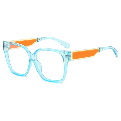 Square Oversized Anti Blue Light Glasses PC Frame Retro Eye Protection Fashion Optical Frame Eyewear For Women Men