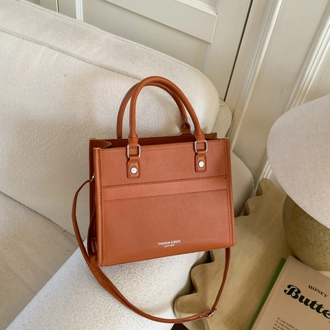 Damen Vintage PU Leder Tote Tasche Minimalistisch Litschimuster Umhängetasche Mode Große Kapazität Crossbody Handtasche