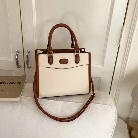 Borsa A Mano Retro In Pelle PU Da Donna Grande Capacità Borsa A Tracolla Minimalista Sofisticata Elegante Tote Bag