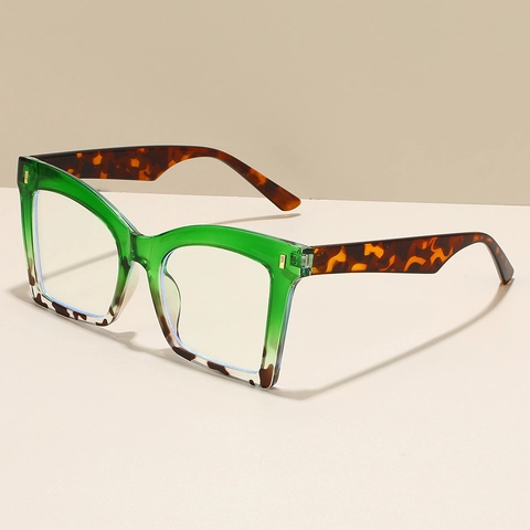 Fashion Oversized Square Reading Glasses For Adults Anti Blue Light Plastic Metal Frame Presbyopic Eyeglasses Comfort Eyewear