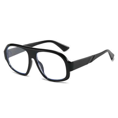 Occhiali Quadrati Oversized Vintage Anti Luce Blu Montatura PC Moda Per Donne Uomini Unisex Decorativi Lenti Chiare